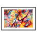 Poster Hot Africa - abstract colorful strokes on the background of a colorful elephant 127320 additionalThumb 17