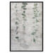 Wall Poster Grapevine - composition of green leaves on a gray fabric texture 127520 additionalThumb 18