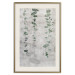 Wall Poster Grapevine - composition of green leaves on a gray fabric texture 127520 additionalThumb 20