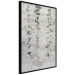 Wall Poster Grapevine - composition of green leaves on a gray fabric texture 127520 additionalThumb 13