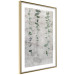 Wall Poster Grapevine - composition of green leaves on a gray fabric texture 127520 additionalThumb 7