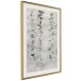 Wall Poster Grapevine - composition of green leaves on a gray fabric texture 127520 additionalThumb 3