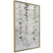 Wall Poster Grapevine - composition of green leaves on a gray fabric texture 127520 additionalThumb 14