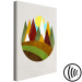 Canvas Art Print Mountain Trail (1-part) vertical - abstract landscape of forest and mountains 129320 additionalThumb 6
