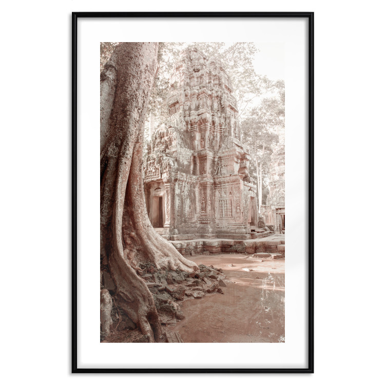Poster Angkor Ruins - landscape of architecture and nature in brown tones 129720 additionalImage 15