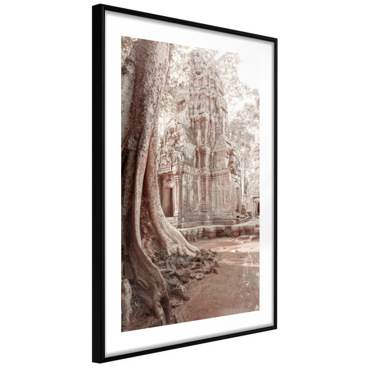 Poster Angkor Ruins - landscape of architecture and nature in brown tones 129720 additionalImage 8