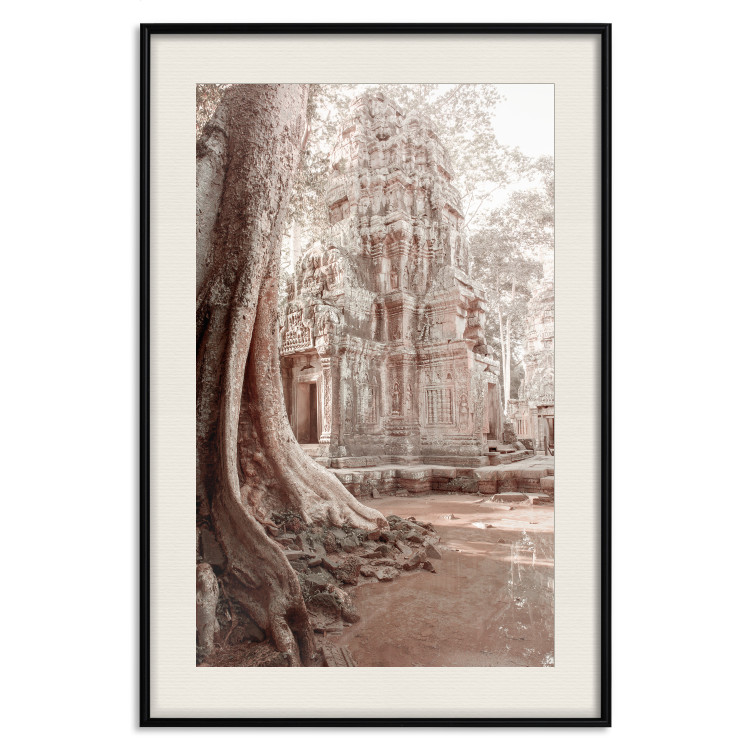 Poster Angkor Ruins - landscape of architecture and nature in brown tones 129720 additionalImage 19
