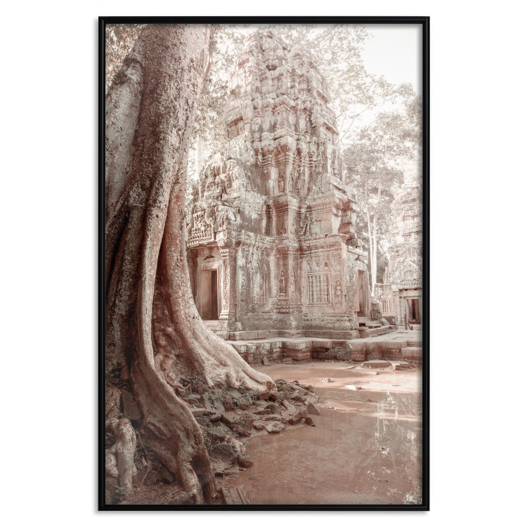 Poster Angkor Ruins - landscape of architecture and nature in brown tones 129720 additionalImage 16