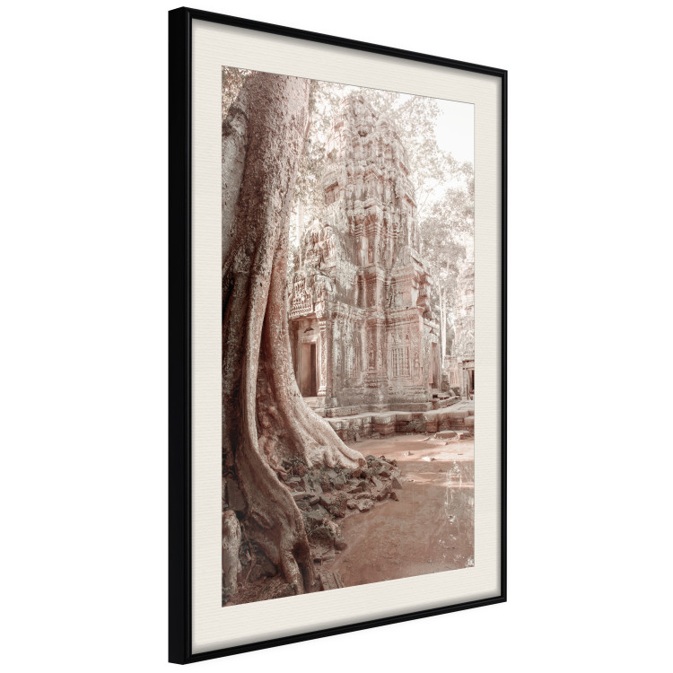 Poster Angkor Ruins - landscape of architecture and nature in brown tones 129720 additionalImage 2