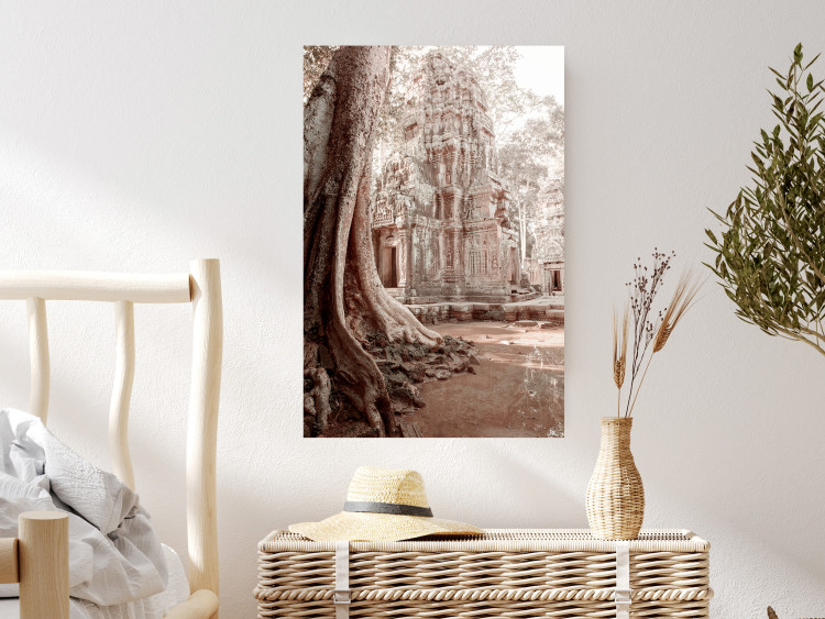 Poster Angkor Ruins - landscape of architecture and nature in brown tones 129720 additionalImage 4