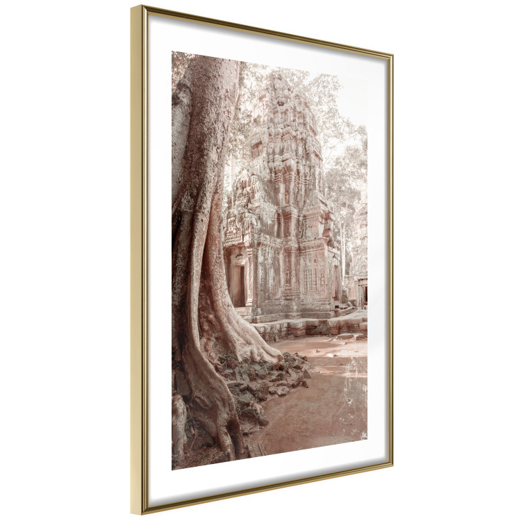 Poster Angkor Ruins - landscape of architecture and nature in brown tones 129720 additionalImage 7