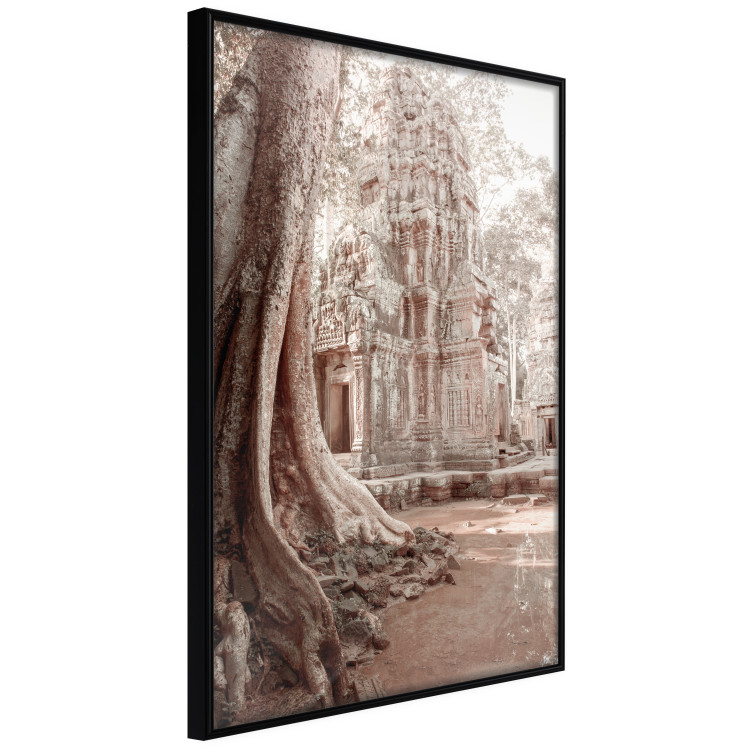 Poster Angkor Ruins - landscape of architecture and nature in brown tones 129720 additionalImage 11