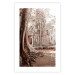 Poster Angkor Ruins - landscape of architecture and nature in brown tones 129720 additionalThumb 25