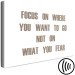Canvas Print Focus on Where You Want (1-piece) Wide - motivational quote 129820 additionalThumb 6