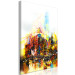 Canvas Art Print Colorful Journey (1-piece) Vertical - colorful abstraction of a city 130420 additionalThumb 2