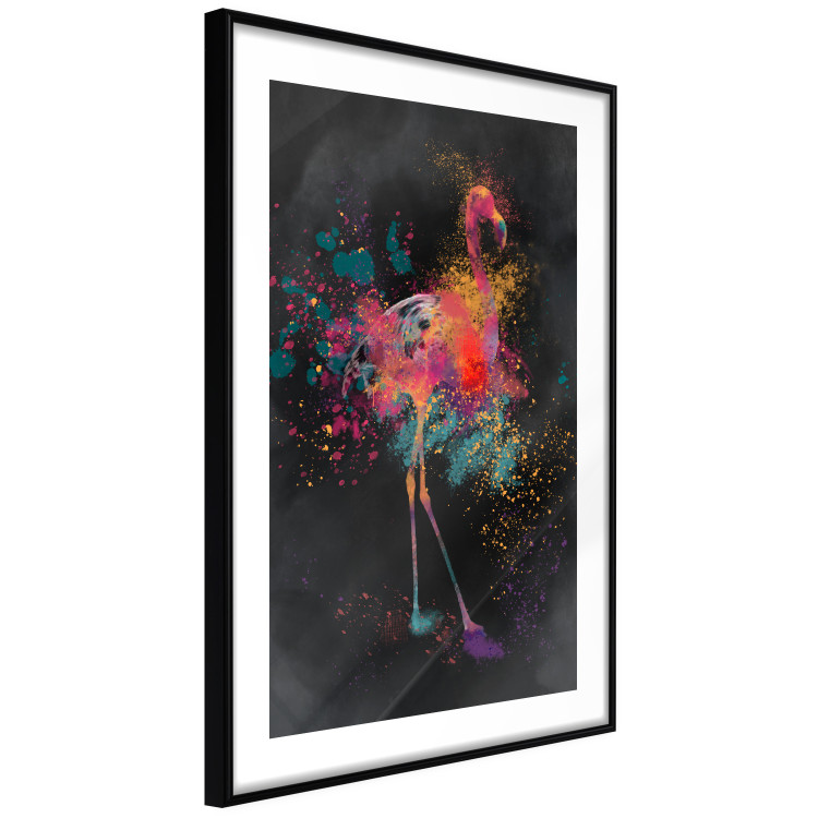 Wall Poster Flamingo Color - abstract multicolored bird in watercolor motif 130520 additionalImage 6