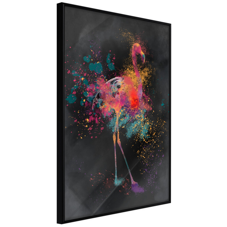 Wall Poster Flamingo Color - abstract multicolored bird in watercolor motif 130520 additionalImage 13