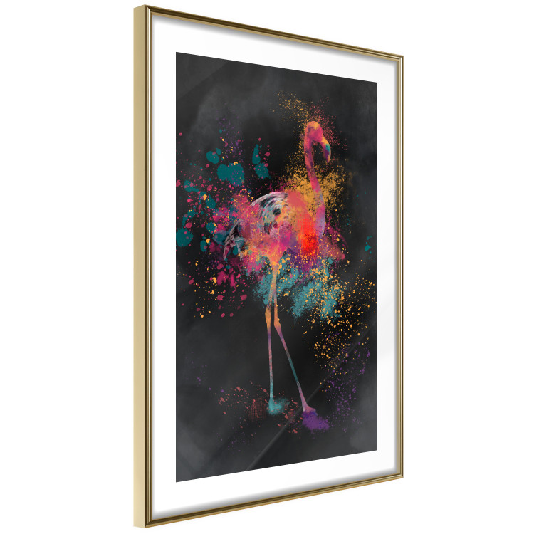 Wall Poster Flamingo Color - abstract multicolored bird in watercolor motif 130520 additionalImage 9
