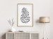 Poster Forest Scent - black line art of pinecones on a contrasting white background 131920 additionalThumb 22