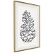 Poster Forest Scent - black line art of pinecones on a contrasting white background 131920 additionalThumb 3