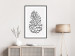 Poster Forest Scent - black line art of pinecones on a contrasting white background 131920 additionalThumb 18