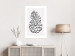 Poster Forest Scent - black line art of pinecones on a contrasting white background 131920 additionalThumb 5