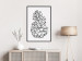 Poster Forest Scent - black line art of pinecones on a contrasting white background 131920 additionalThumb 4