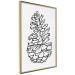 Poster Forest Scent - black line art of pinecones on a contrasting white background 131920 additionalThumb 12