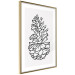 Poster Forest Scent - black line art of pinecones on a contrasting white background 131920 additionalThumb 9