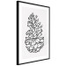 Poster Forest Scent - black line art of pinecones on a contrasting white background 131920 additionalThumb 6