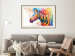 Poster Zebra Levels - animal in a multicolored composition on a white background 132020 additionalThumb 22