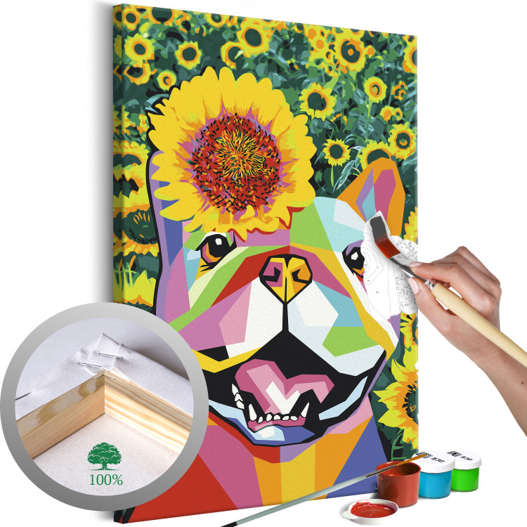 Paint by Number Kit Happy Bulldog 132120