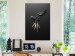 Canvas Print Black Parrot (1-piece) Vertical - bird with geometric texture 132220 additionalThumb 3
