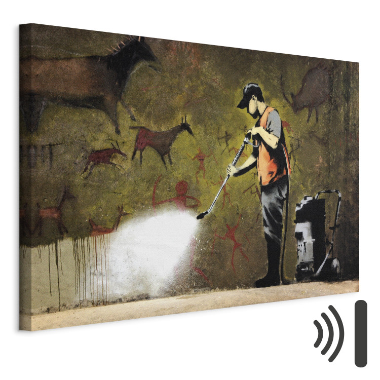 Canvas Print Cave Painting by Banksy 132420 additionalImage 8