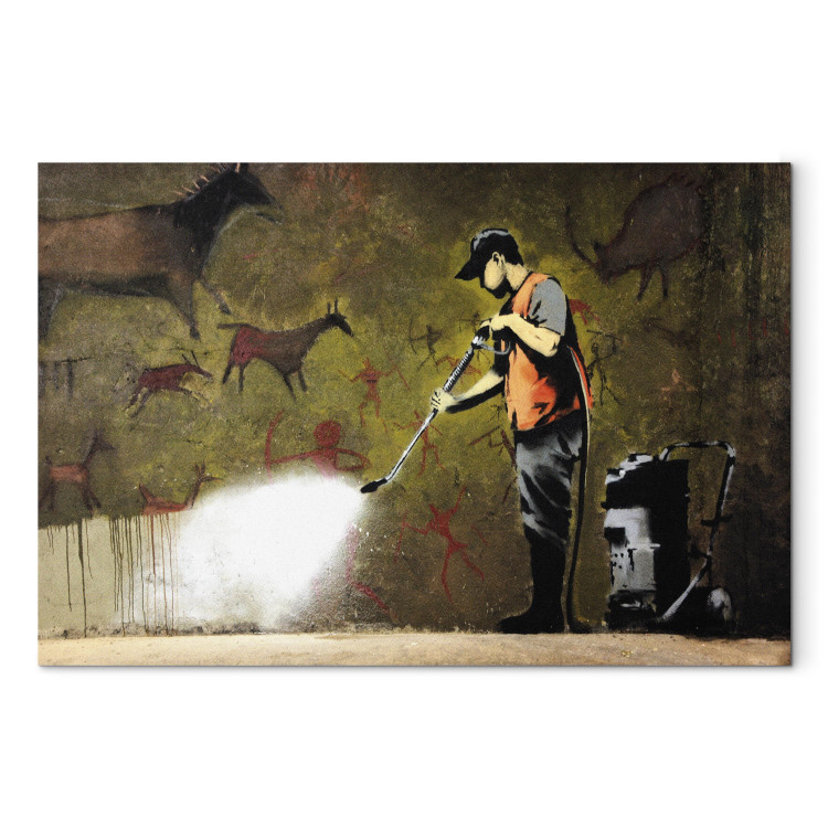 Canvas Print Cave Painting by Banksy 132420 additionalImage 7