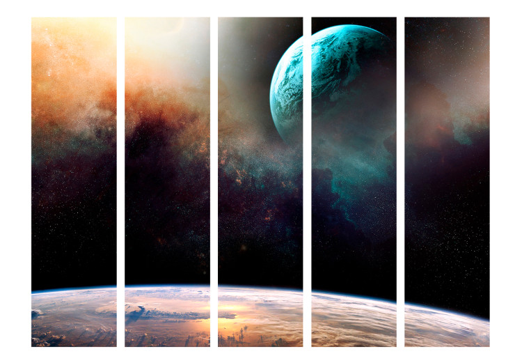 Room Divider Like Being on Another Planet II (5-piece) - planets in space 132620 additionalImage 3