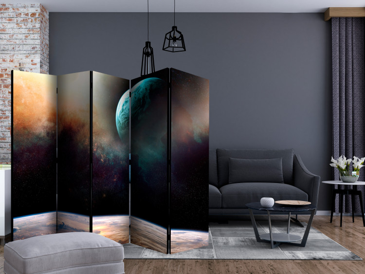 Room Divider Like Being on Another Planet II (5-piece) - planets in space 132620 additionalImage 4