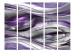 Folding Screen Tunnels (Purple) II (5-piece) - modern silver abstraction 132720 additionalThumb 3