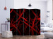 Room Separator Fear of Darkness II (5-piece) - black-red abstraction 132820 additionalThumb 2