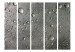 Room Separator Steel Surface with Water Drops II (5-piece) - gray pattern 133420 additionalThumb 3