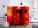 Folding Screen Crimson Prison II (5-piece) - abstraction in red background 133520 additionalThumb 2