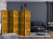 Room Divider Screen Golden Cage II - golden texture with darker hue glow 133620 additionalThumb 4