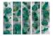 Room Divider Modernist Jungle II (5-piece) - leaves of tropical plants 134320 additionalThumb 3