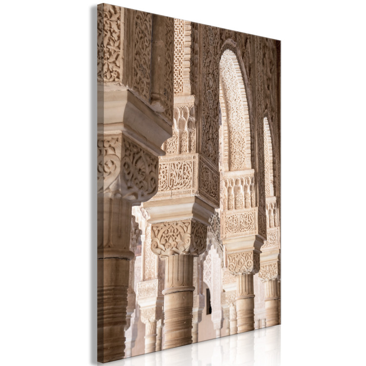 Canvas Art Print Lace Columns (1-piece) Vertical - urban architecture of Morocco 134720 additionalImage 2