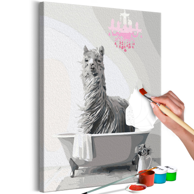 Paint by Number Kit Lama in the Bathtub 135320 additionalImage 3