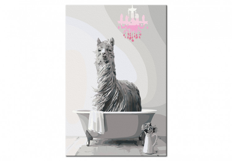 Paint by Number Kit Lama in the Bathtub 135320 additionalImage 4