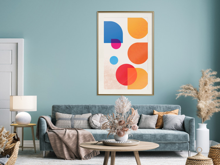 Poster Colorful Harmony - colorful geometric figures in an abstract motif 135620 additionalImage 12