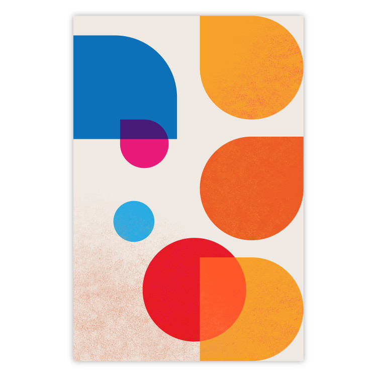 Poster Colorful Harmony - colorful geometric figures in an abstract motif 135620