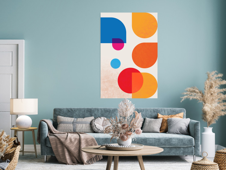 Poster Colorful Harmony - colorful geometric figures in an abstract motif 135620 additionalImage 3
