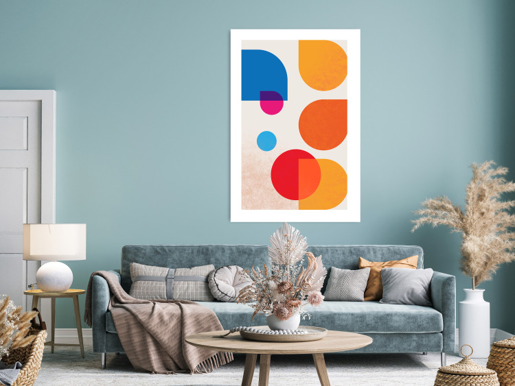 Poster Colorful Harmony - colorful geometric figures in an abstract motif 135620 additionalImage 19